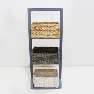 Eco-Friendly Handmade Water Hyacinth <b>Storage</b> Rack, Durable Organizer <b>Shelving</b> <b>Units</b> For Home Decoration - Product Image 6