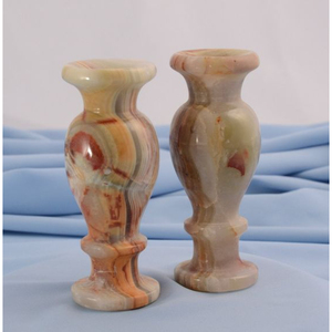 Admirable Design Home <b>Decorative</b> Candle Holder Exclusive Quality White and <b>pink</b> Marble Candle Holder at Attractive Price - Product Image 4