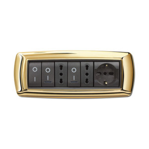 Placca Life Mod. Living Plastica Oro 7 Posti - Product Image 1