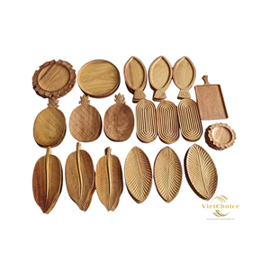 Viet Choice Bandeja de madera personalizable ecológica 100% Madera natural El mejor precio al por mayor de Vietnam Fabricante Platos - Product Image 4