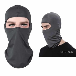 Custom Logo Black Balaclava Breathable Polyester Solid Color Cycling Men Halmet Liner Full Face Mask Balaclavas free ship - Product Image 5