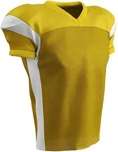 Maillot de football américain personnalisable en gros, respirant, grande taille, manches courtes, haute qualité, nouveau design - Product Image 1