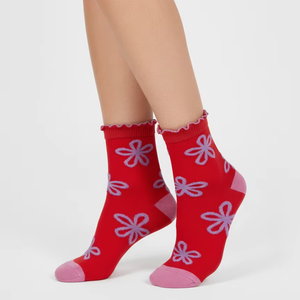 Chaussettes habillées à la cheville pour femmes-Spandex/Nylon/Coton Motif à rayures OEM Service Été Décontracté Échantillon 7 jours Délai d'exécution - Product Image 4