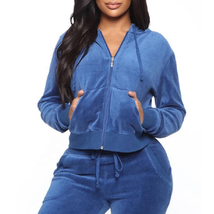 ชุดเสื้อฮู้ดดี้และกางเกงจ็อกเกอร์ผู้หญิง 2 ชิ้น ลายสก็อต ผลิตจากผ้าที่เป็นมิตรกับสิ่งแวดล้อมและระบายอากาศได้ดี สำหรับฤดูใบไม้ร่วงและฤดูหนาว - Product Image 3