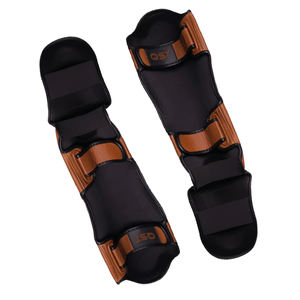 Protection de tibia de kickboxing de haute qualité avec logo personnalisé, fermeture à boucle et crochet, protection ultime pour les jambes - Product Image 5