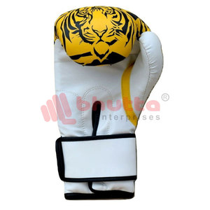 ถุงมือชกมวยระบายอากาศได้ดีถุงมือชกมวยหนังวัวออกแบบโลโก้ได้ตามต้องการ - Product Image 6