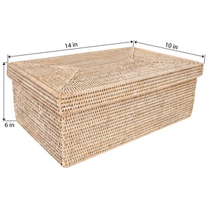Rectangular <b>Storage</b> <b>Box</b> with Lid Handmade <b>Storage</b> <b>Box</b> Eco-Friendly Natural Home and Home Decor Wholesale from Vietnam - Product Image 4