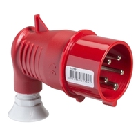 Connettore Mureva PK Wander Plug IEC 60309 90° Angolato 16A 3P+N+E 400V IP44 con Terminale a Vite per 81709