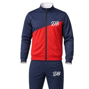 Wholesale Custom Tracksuit Set Men Athletic Sportswear Full Zip <b>Jacket</b> Jogger Pants OEM ODM Manufacturer - Product Image 2