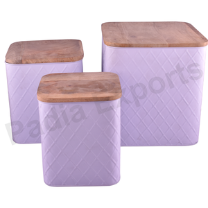 Airtight Stainless Steel Storage Canister with Wood Lid for <b>Tea</b> <b>Coffee</b> <b>Sugar</b> Dry Foods Parties Tableware Kitchen <b>Container</b> - Product Image 2