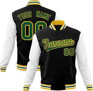 2024 alta calidad de lana personalizada mangas de cuero bombardero Letterman Varsity chaqueta hombres béisbol Varsity chaqueta hombres chaquetas y abrigo - Product Image 2