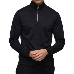 100% poliéster 300 Gsm sudaderas ropa deportiva media cremallera cuello simulado sudaderas bordado personalizado Zip up sudaderas fabricante - Product Image 1