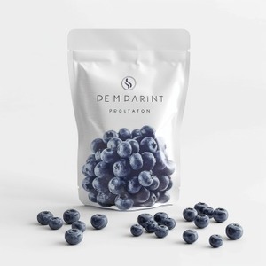 Dry Blueberry Matte White Gravure Printed Food Grade Stand Pouch Aluminum Foil Packaging Zip <b>Lock</b> Bag Doypack Mylar Storage - Product Image 2