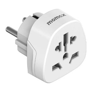 MOMAX UA13 2500W Global Socket <b>Adapter</b> with EU <b>Plug</b> Travel <b>Adapter</b> - Product Image 1