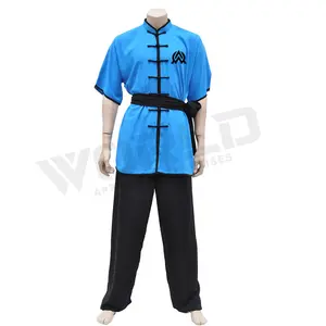 Top Trending Unisex Kung Fu Kimono Uniform Aangepast Fabriek Gemaakt Chang Quan Uniform Kung Fu Karate Uniform