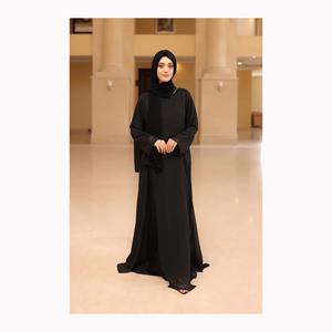 Vêtements islamiques modernes de haute qualité en gros Abaya pour femmes musulmanes en couleurs unies à vendre - Product Image 4