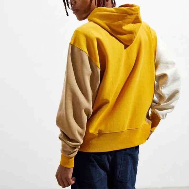 Soft Touch High Quality Colorblock New Style Hoodies Sweat Shirt Sport Custom Embroidery Knit Dry Fit Men Hoodie