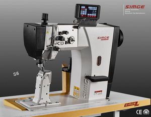 Machine à coudre industrielle à lit vertical S6 de haute qualité avec moteur pas à pas à aiguille unique pour le cuir - Product Image 2