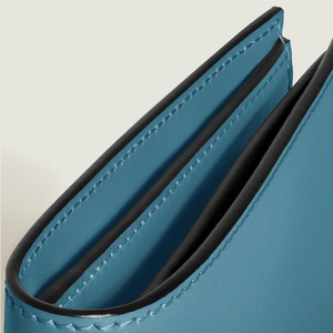 Portefeuille court de luxe pour hommes, 100% cuir de vache, meilleure qualité, couleur bleu fumé, haute qualité - Product Image 5