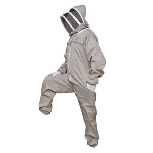 100% algodón transpirable personalizado apicultor Hornet traje ropa protectora de seguridad con cortina de esgrima a prueba de picaduras para apicultores - Product Image 5