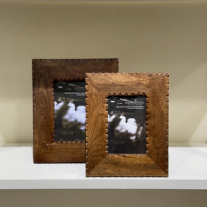กรอบไม้ธรรมชาติออกแบบเป็นเอกลักษณ์โดยงานฝีมือรูปพระจันทร์เสี้ยว - Product Image 4