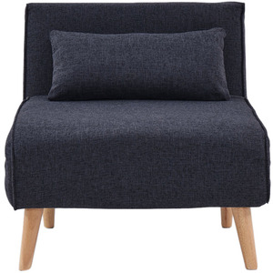 <strong>Cheap</strong> Living Room <strong>Futon</strong> With Cup Holders Foldable Pu Sleeper Sofa Cum Upholstered Armchair - Product Image 5