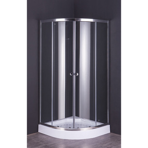 กล่องอาบน้ำคริสตัล สองประตู ครึ่งวงกลม 'รูบี้ ซม. 80 X 80 - สูง 185 ซม. - Product Image 1