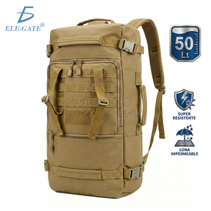 Mochila Táctica Impermeable de 50L para Camping y Senderismo, Forro de Nailon y Oxford, Cierre de Cremallera, Diseño Moderno para Deportes Diarios - Product Image 1