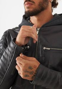 Chaqueta de Motociclista de Cuero de Alta Calidad 2026 para Hombre - Diseño Urbano Elegante y Personalizado, Ecológica y Transpirable con Cierre de Cremallera - Product Image 6