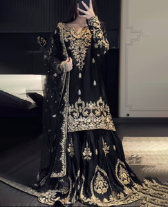 Pakistani Party Dress Design 2025 - New Trend, Embroidered