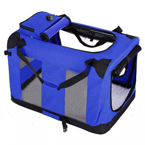 Sang Trọng Xách Tay Xe Tàu Sân Bay Cũi Cho Chó Mèo Thỏ Có Thể Gập Lại Mềm Pet Xe Du Lịch Crate 3 Cửa Ra Vào Lông Cừu Mat Cho Ngoài Trời - Product Image 6