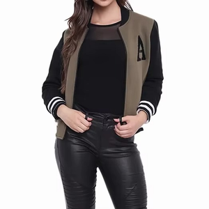Fabricación de fábrica Precio barato Mejor venta Chaqueta Varsity para mujer Ropa informal Chaqueta Varsity de manga larga para mujer Hecho en Pakistán - Product Image 4