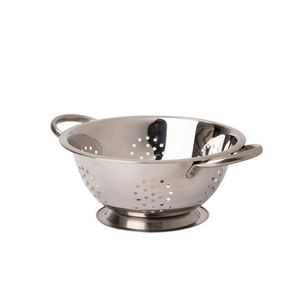 Passoire en acier inoxydable de qualité supérieure pour la cuisine, lavage des aliments, égouttage des légumes, des fruits, des pâtes, durable, résistant à la rouille, facile à nettoyer - Product Image 5