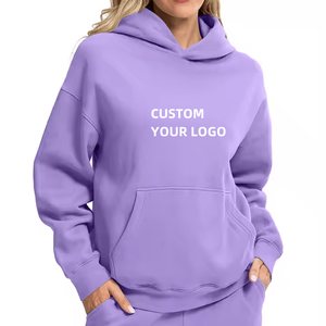 2025 jersey de gran tamaño para mujer, sudaderas con capucha informales, diseños estampados bordados, letras de punto frontal de gran tamaño para mujer - Product Image 2