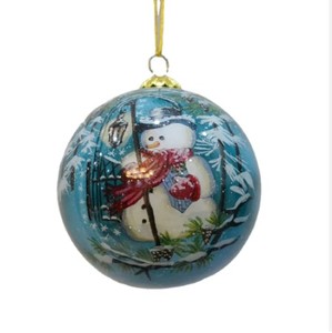 Hanging Ornament Glass 6cm 8cm 10cm <b>Christmas</b> Balls with Custom Personalized Logo Xmas <b>Decoration</b> <b>Supplies</b> - Product Image 4