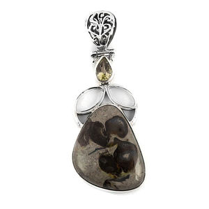 Dernier modèle Tendance Argent Sterling 925 Naturel Multi Pierres Précieuses Aspect Élégant Unique Pendentif Bijoux Faits à la Main Fournisseurs en Gros - Product Image 2