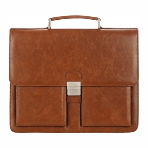 กระเป๋าสะพายไหล่ธุรกิจสำหรับผู้ชายกระเป๋าหนังแท้ - Product Image 1