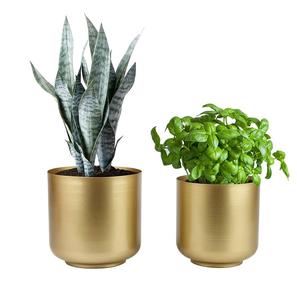 Mesa de decoración del hogar superventas de alta calidad, decoración de oficina, precio a granel, florero de Metal, maceta, tamaño personalizado disponible. - Product Image 6