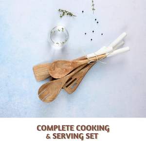 Ensemble de cuillères en bois naturel faites à la main de 5 pièces pratiques pour la cuisine et la vaisselle de restaurant de haute qualité du Vietnam grossistes - Product Image 6