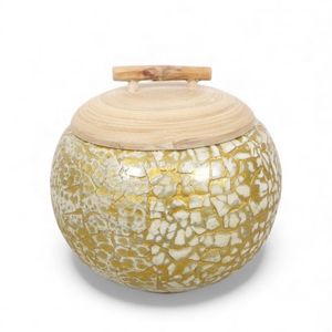 Tarro de laca hecho a mano estilo bohemio, tarro de almacenamiento multifunción para mesa, cocina, baño, organización del hogar (Vietnam) - Product Image 2