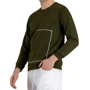 Sudaderas Personalizadas con Logotipo 2025, Material Térmico, 100% Algodón, Color Verde, Estilo de Ropa para Hombre - Product Image 4