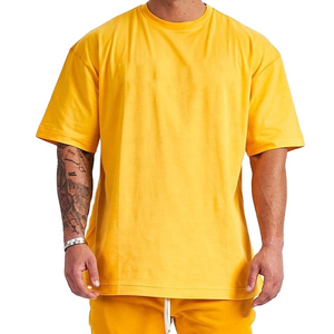 Camiseta de gran tamaño lavada con ácido Vintage para hombre con logotipo personalizado 100% algodón pesado DTG DTF 100% algodón camiseta en blanco para hombre - Product Image 2