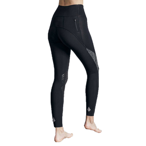 Leggings d'équitation de haute qualité femmes culottes pantalons vêtements équestres personnalisés en gros avec poche genou Patch collants - Product Image 4