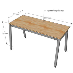 Aton Concept 140x60cm Modern Minimalist Computer <b>Table</b> Office Furniture with Assembled Iron Legs for Home <b>Study</b> Bedroom HBAT003 - Product Image 5