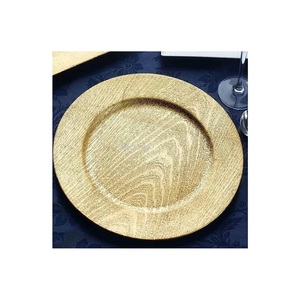 Chargeur de conception admirable sous la plaque plaque de présentation de forme ronde en bois faite à la main pour la fête de mariage et l'utilisation d'événement - Product Image 4