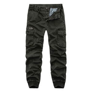 Pantalones cargo cortavientos de estilo callejero para hombre con cremallera y bolsillos Diseño transpirable para senderismo y ropa informal - Product Image 3