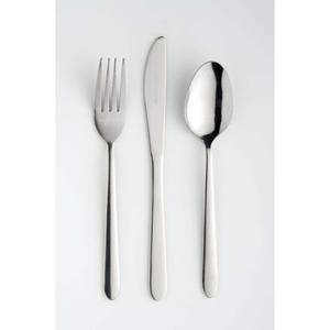 Couverts modernes réutilisables en acier inoxydable avec logo personnalisé, argent poli, ensemble de couverts de style portugais pour mariage, événement et Noël - Product Image 4