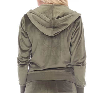 Chándal de terciopelo de talla grande Premium para mujer, moderno y cómodo, uso durante todo el día, ligero y transpirable para la temporada de invierno - Product Image 6