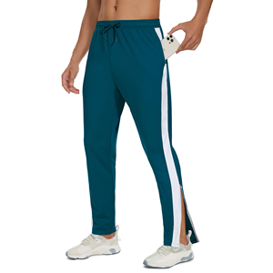 2025 Custom Fleece <b>Joggers</b> men's pants straight curved striped French Terry New Design <b>Stacked</b> Flare Men Breathable Sweatpants - Product Image 1