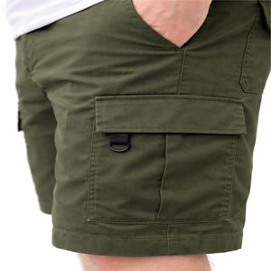 Pantalones Cortos Cargo para Hombre, Talla Grande, con Múltiples Bolsillos, hasta la Rodilla, con Cordón Ajustable, Color de Moda, Casuales, Utilitarios, de Verano - Product Image 3